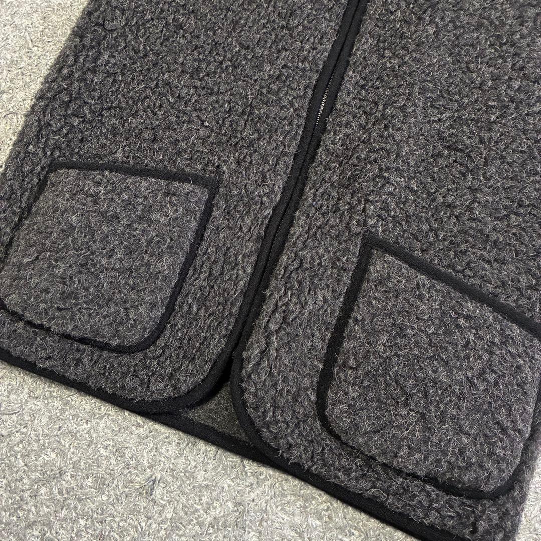 【美品】COLD BREAKER ウールボア ノーカラージップベスト Sサイズ