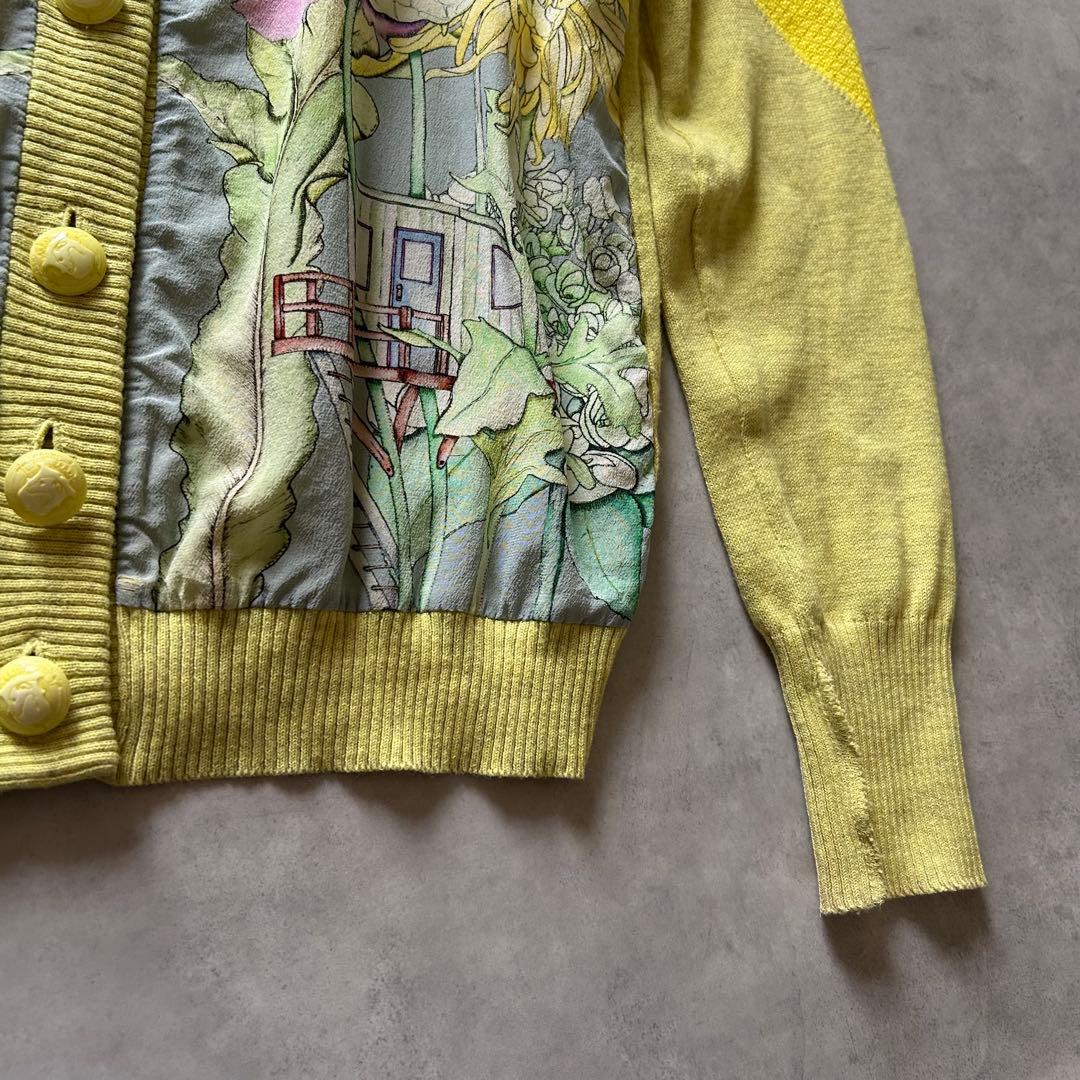 SWASH LONDONスウォッシュロンドンシルクプリントカーディガン花柄