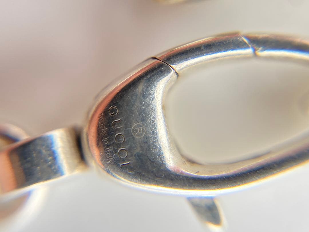 【美品】グッチ　ネックレス　シルバー　インターロッキング　アクセサリー　925