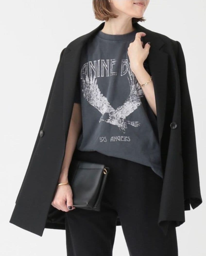 まい様　ANINE BING イーグルプリント Tシャツ ドゥーズィエムクラス
