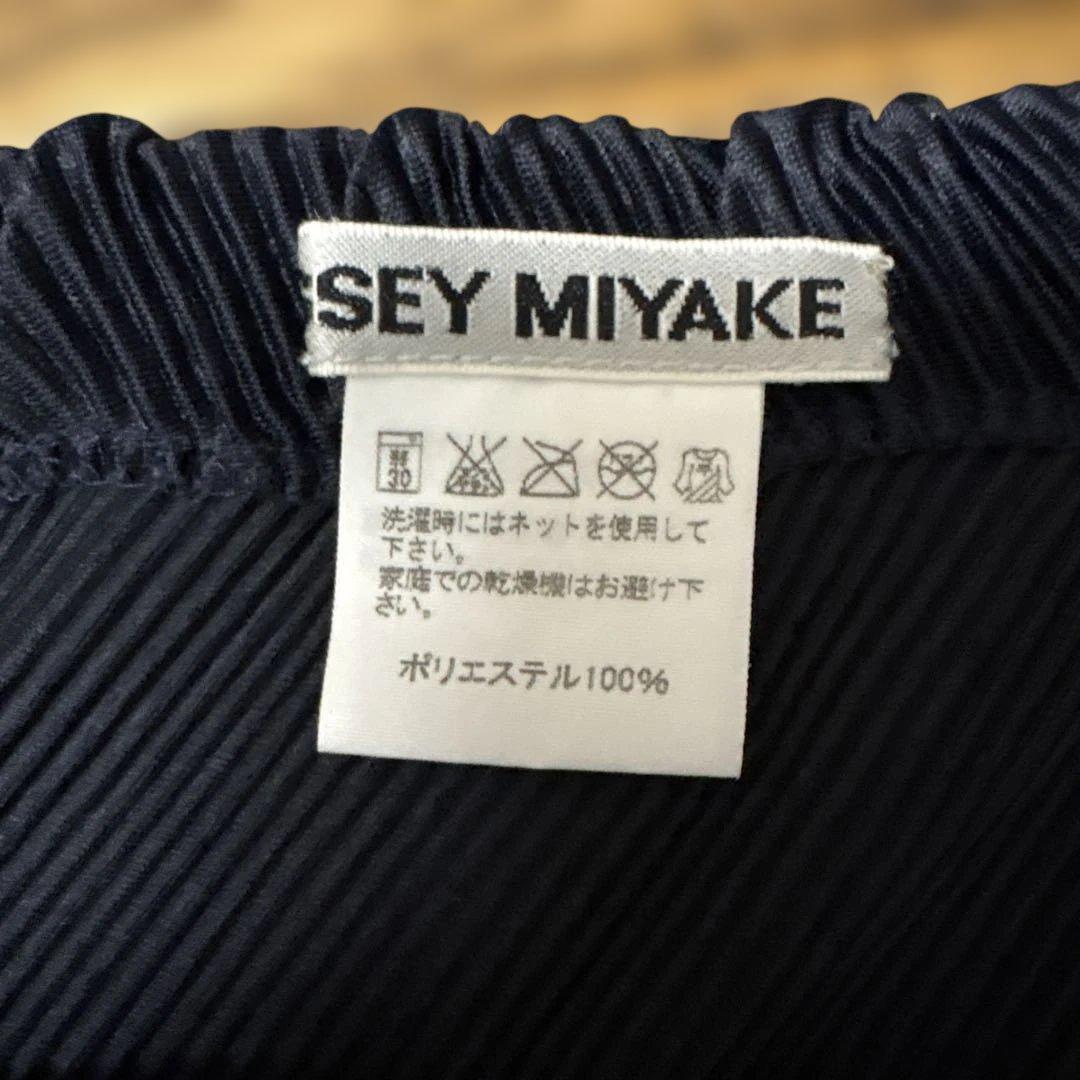 ISSEYMIYAKE 濃紺　変形　プリーツスカート　レディース