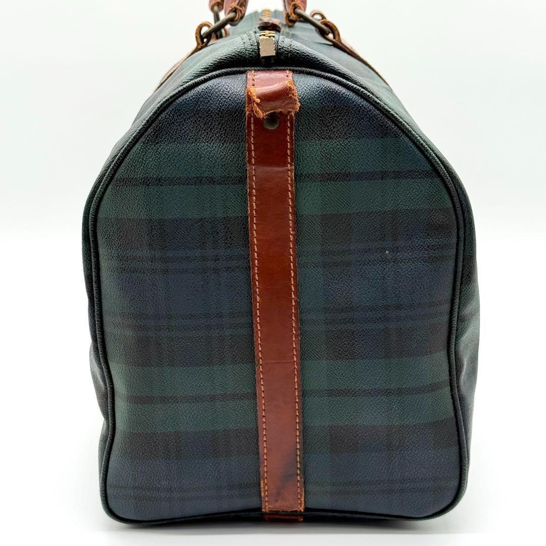 【良品】RalphLauren タータンチェック ボストンバッグ ヴィンテージ