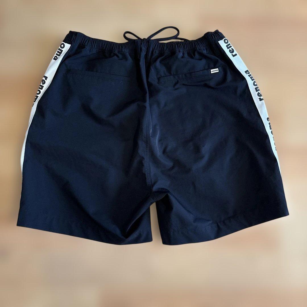 ◼️renoma golf ◼️ロゴ入りハーフパンツ黒白M美品