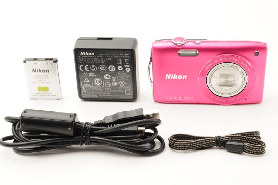 【美品】 Nikon ニコン COOLPIX S3300 ピンク