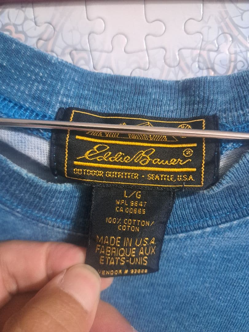 p*a様 80s　USA製　黒タグEddie Bauer　ヴィンテージ　マルチ