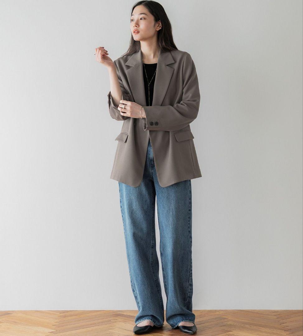 【美品】crewre クルーレ ダブルテーラードジャケット モカ