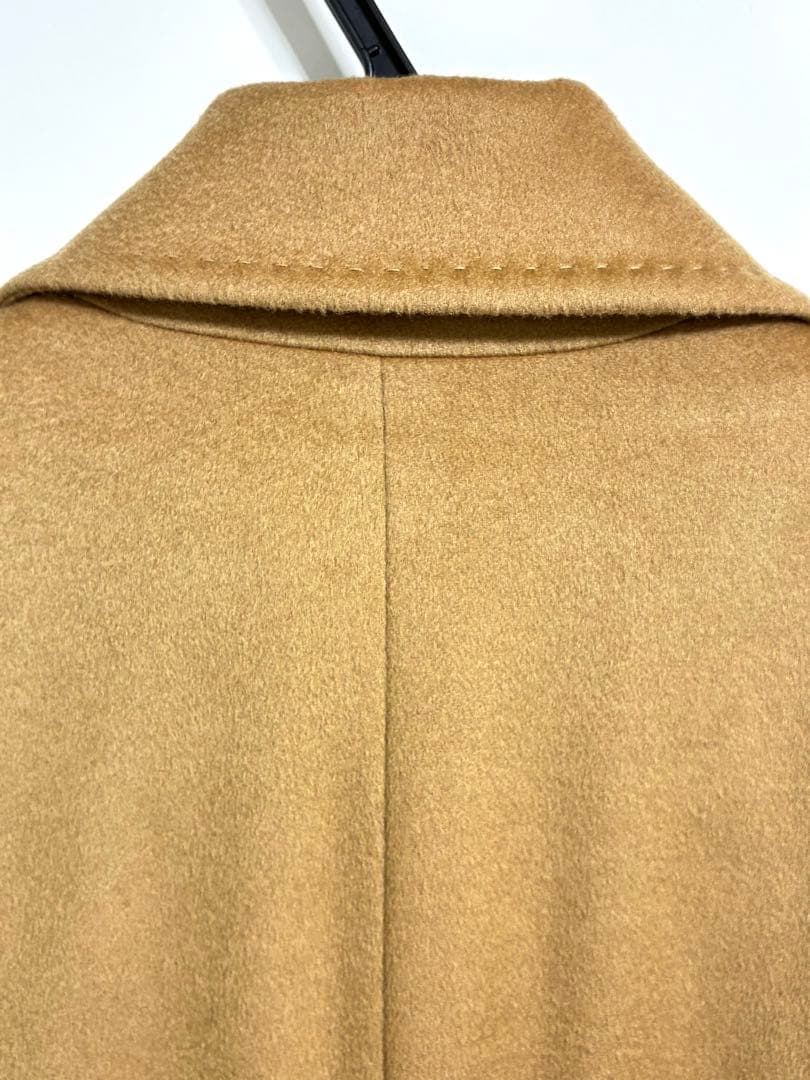 美品　キャメル 11号イネドINED カシミヤ100%ラップコート 高級 日本製