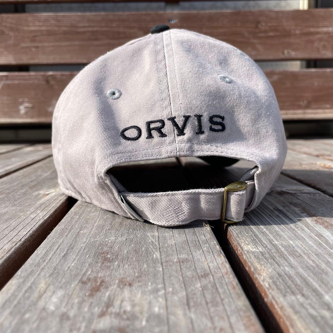 【極美品】ORVIS オービス 2トーン キャップ フライ 釣り 刺繍 企業系