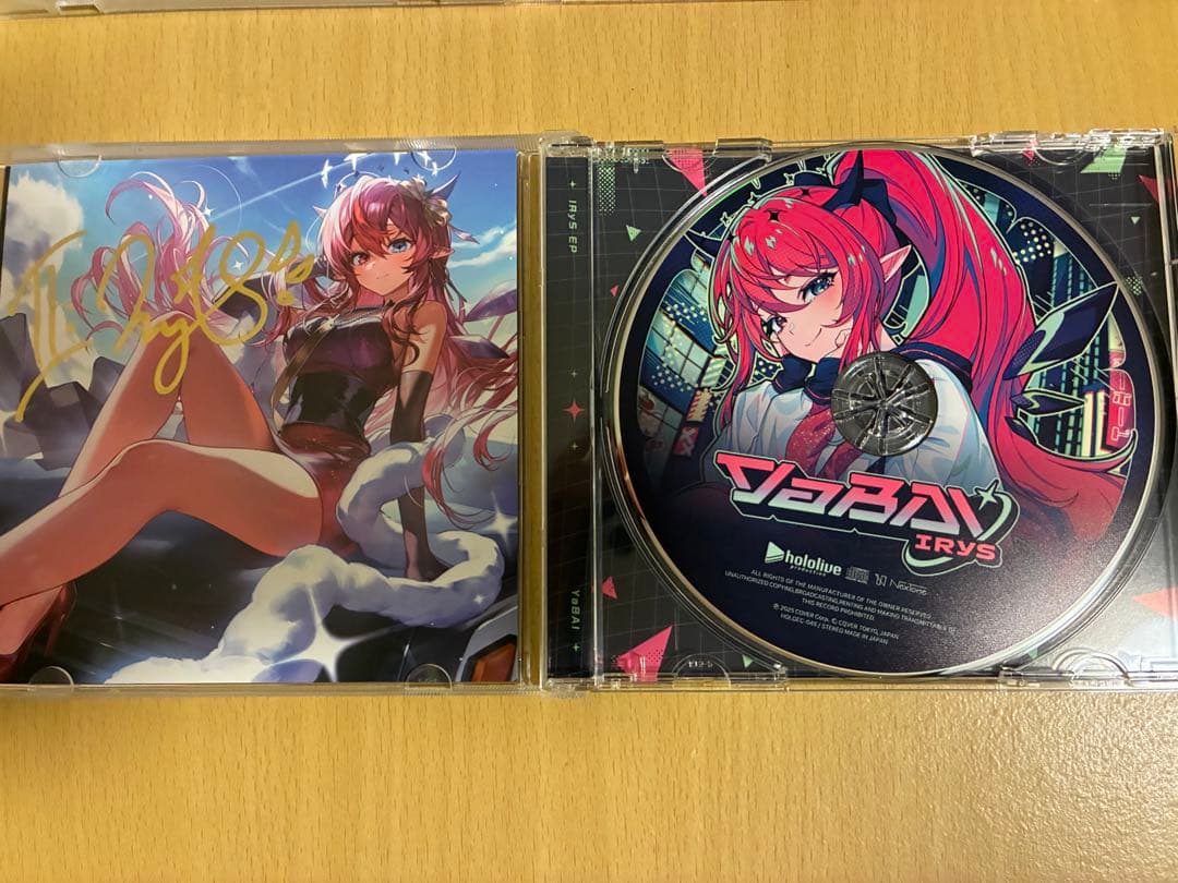 直筆サイン入り hololive EN IRyS YaBAI 両バージョン CD