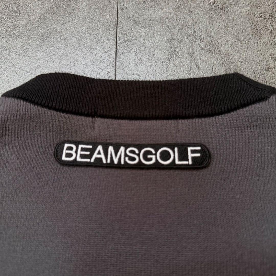 BEAMS GOLF エアシャット カラーブロック ニットカーディガン M