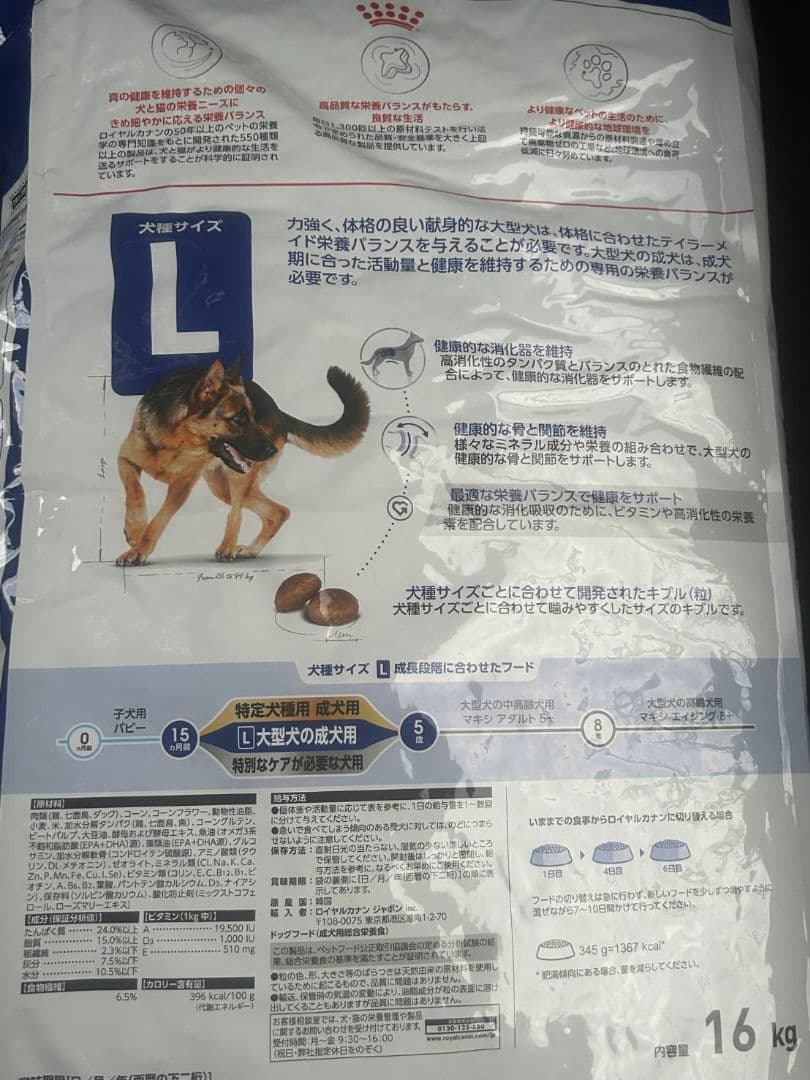  CANIN 　マキシアダルト　 16kg