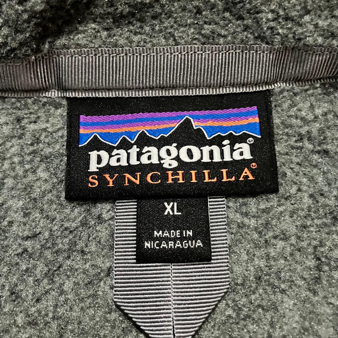 Patagonia シンチラ フリースベスト XL 灰 杢ボディ 万能個体