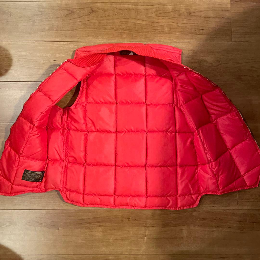 80's EDDIE BAUER CANADIAN VEST 赤　40