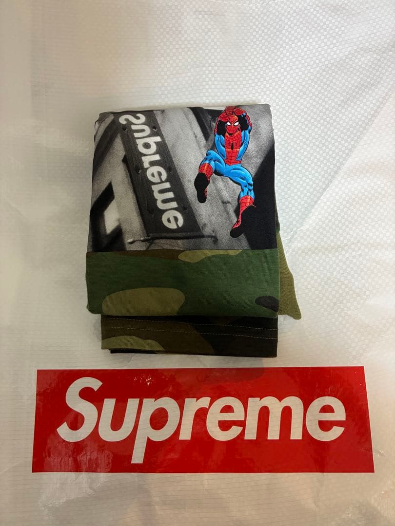 Supreme Spider Man Tee カモ シュプリーム スパイダーマン