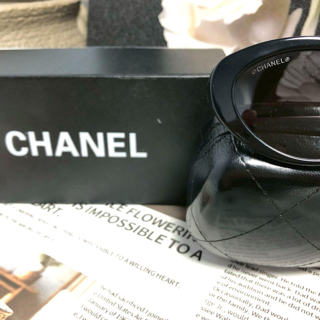♡CHANEL ロゴ サングラス ブラック系♡