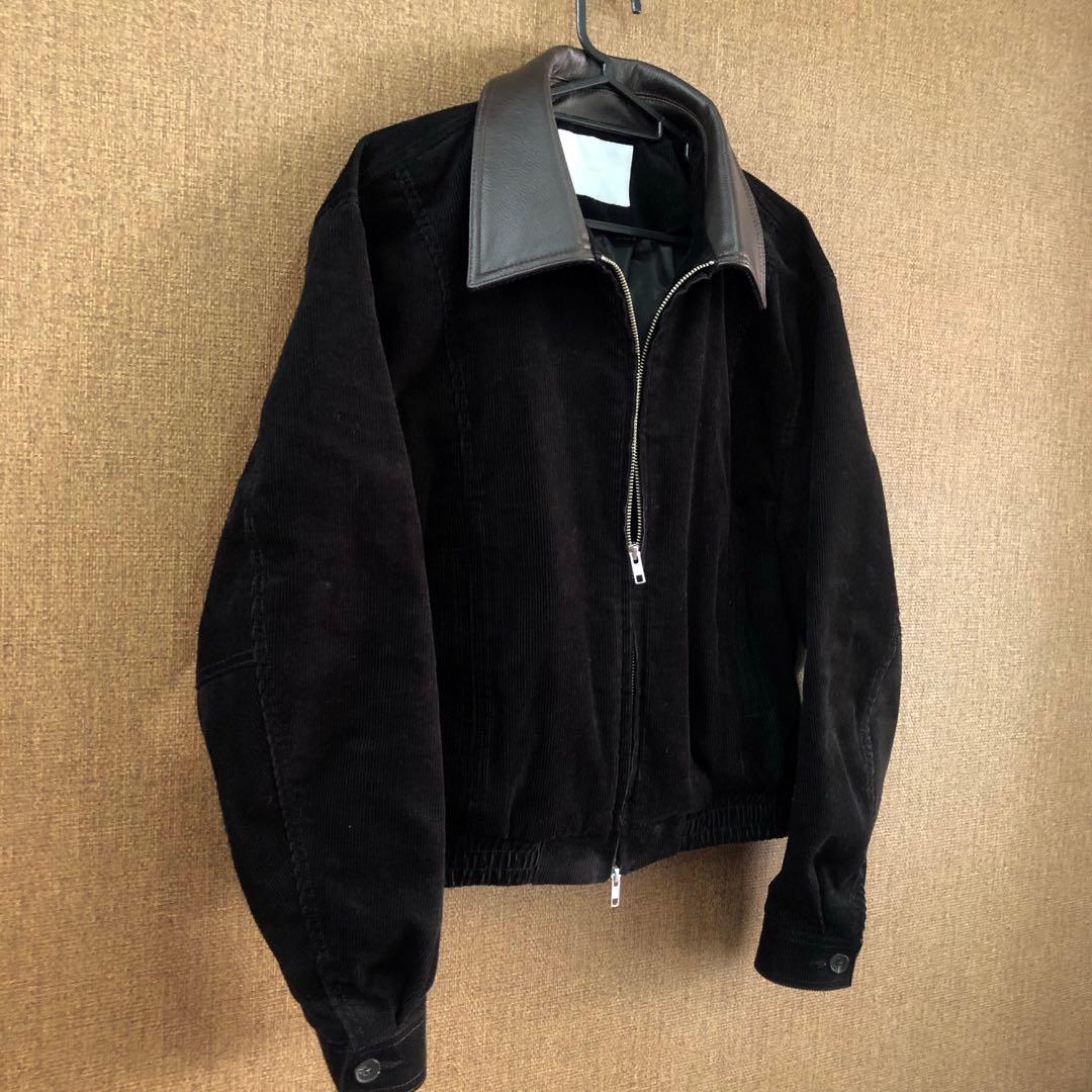minav レザー襟 クロップドジャケットmusinsa sinss asclo