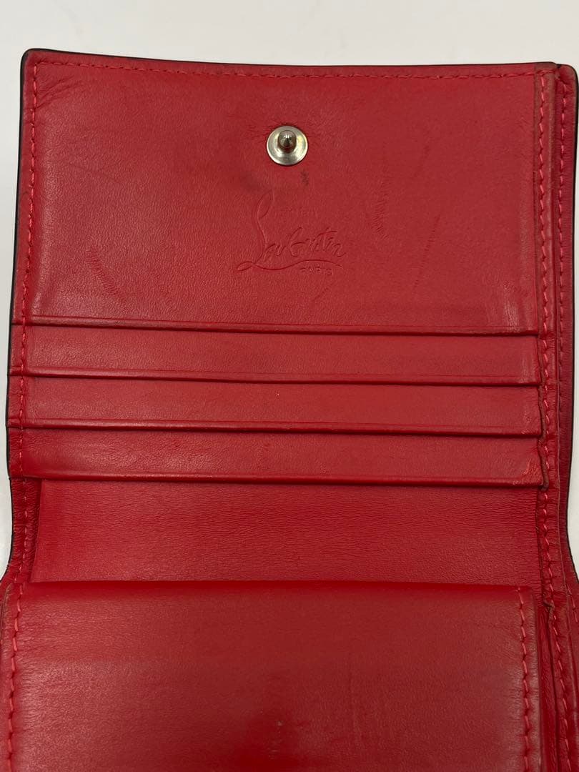 Christian Louboutin スタッズ 二つ折り財布 ルブタン