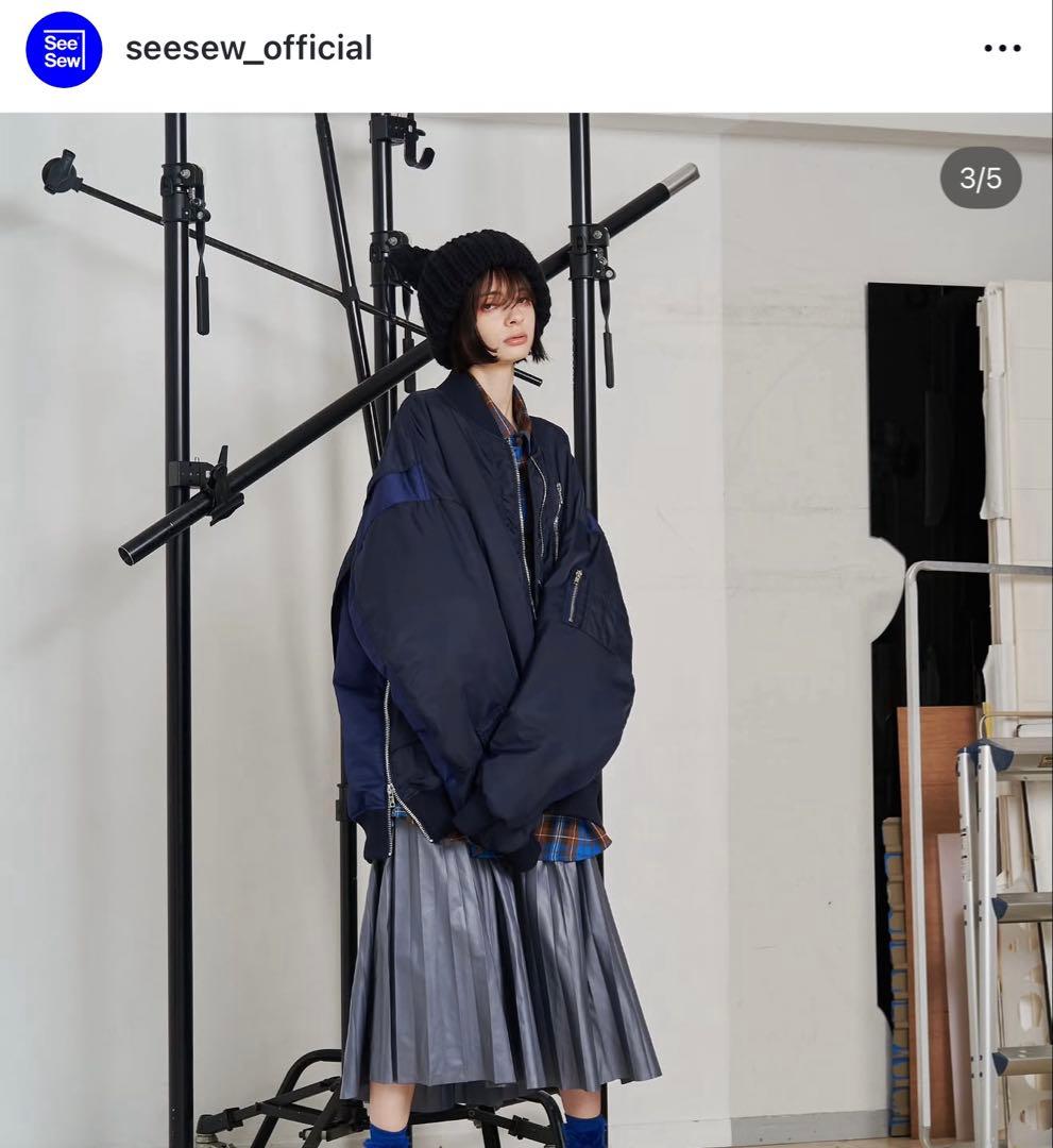SEESEW OVERSPEC MA-1 JACKET ネイビー　M 美品