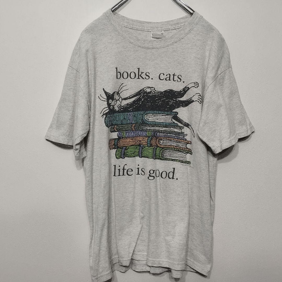 usa古着　GILDAN エドワードゴーリー　bookscat Tシャツ　半袖