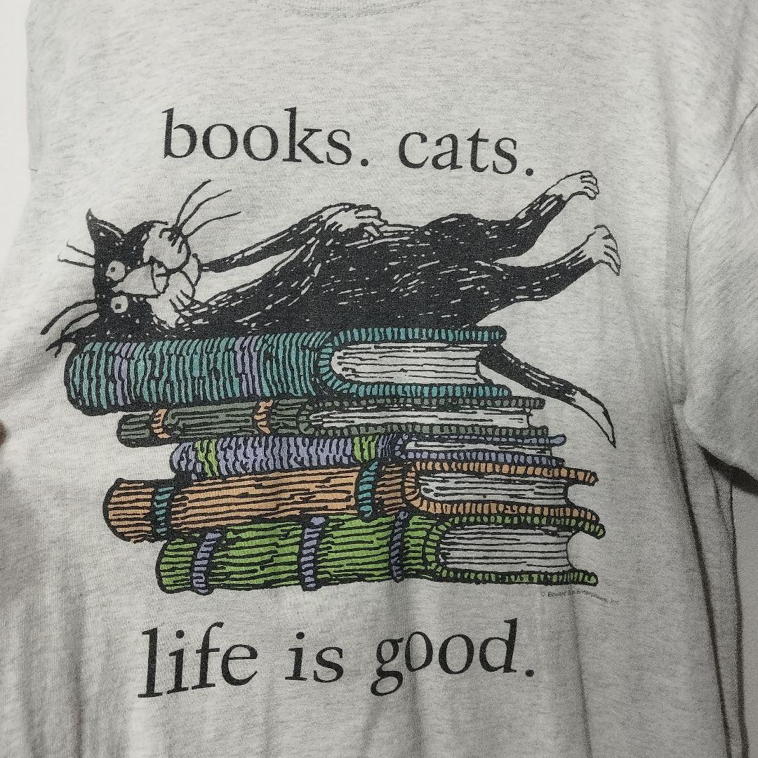 usa古着　GILDAN エドワードゴーリー　bookscat Tシャツ　半袖