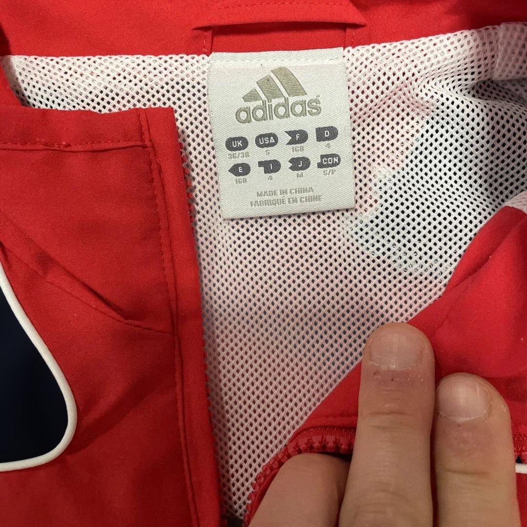 adidas フランス代表ジャージ上下セット 赤/紺 Mサイズ