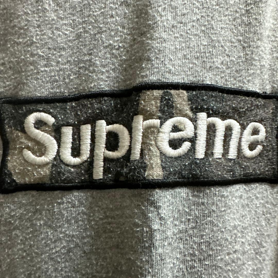 Supreme グレー Tシャツ XL刺繍BOXロゴ