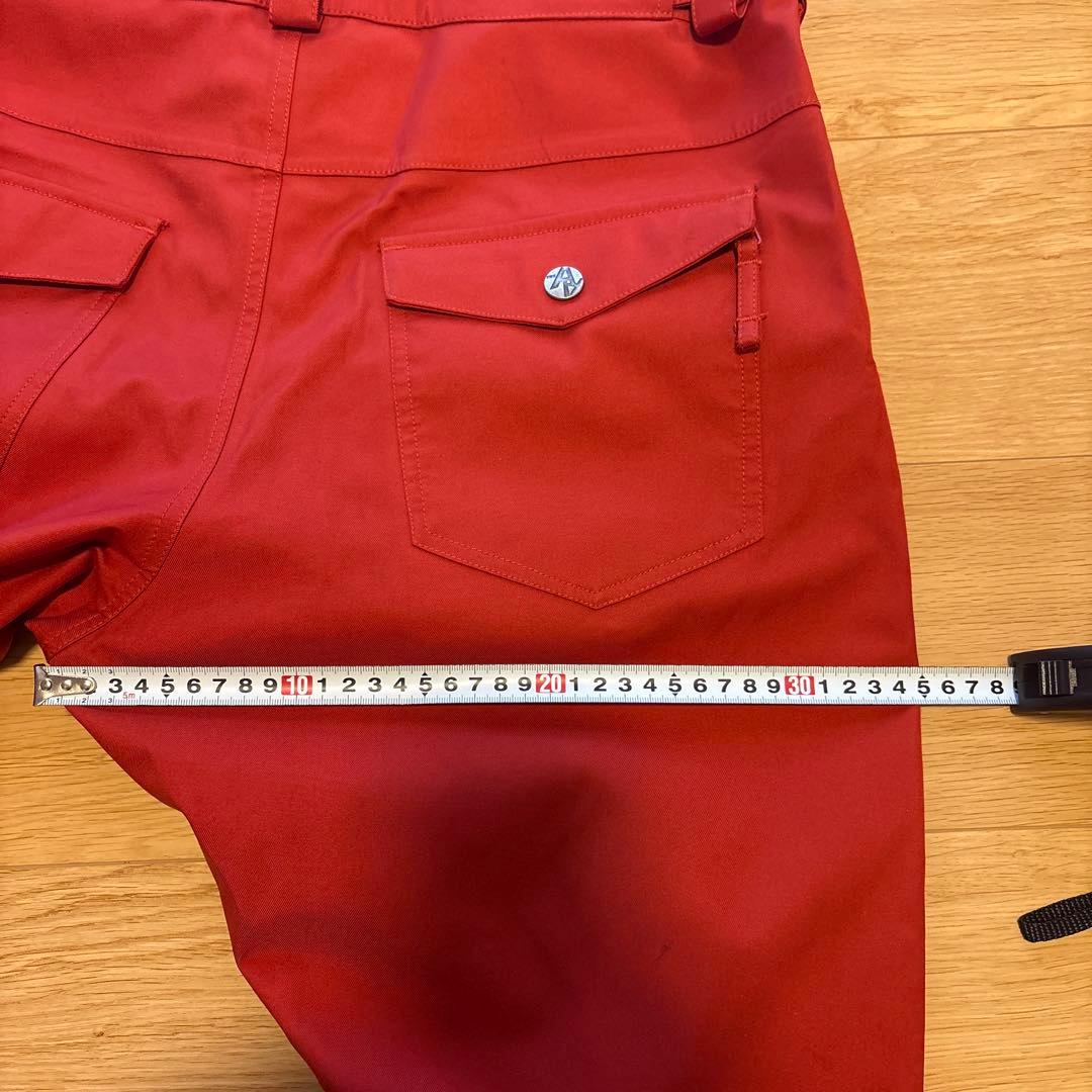 AA HARDWEAR ビブパンツ　赤　size L