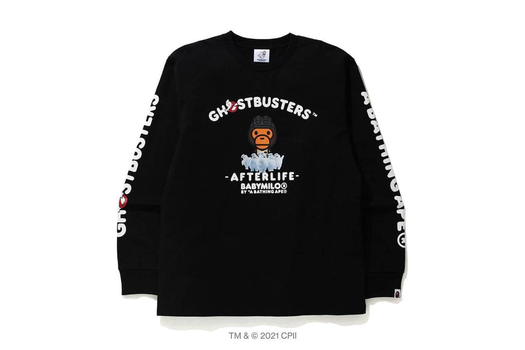 A BATHING APE エイプ ゴーストバスターズコラボTシャツ　長袖