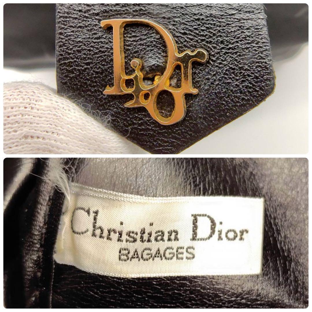 Christian Dior ディオール ボストンバッグ トロッター ブラック