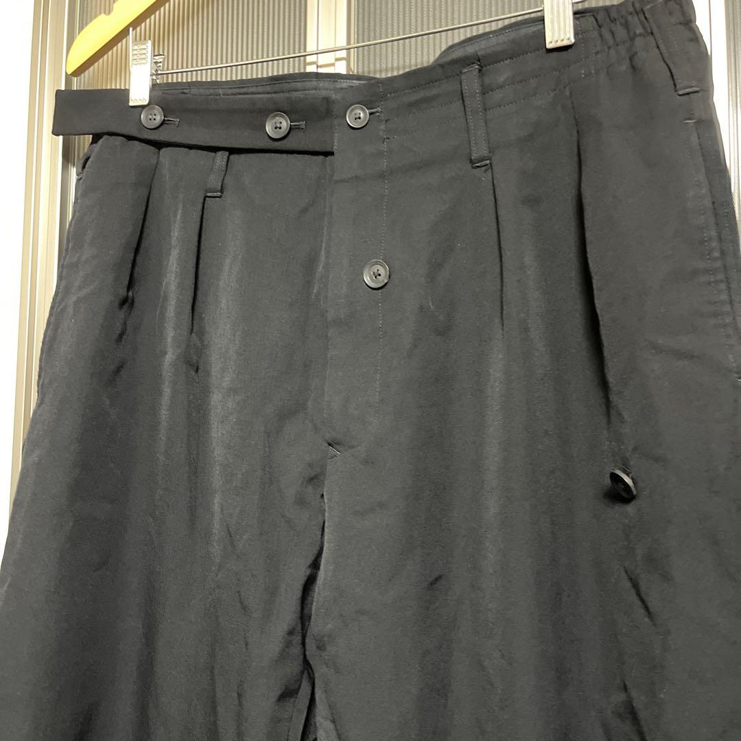 Yohji Yamamoto POUR HOMME テープ付き裾リブPT 2