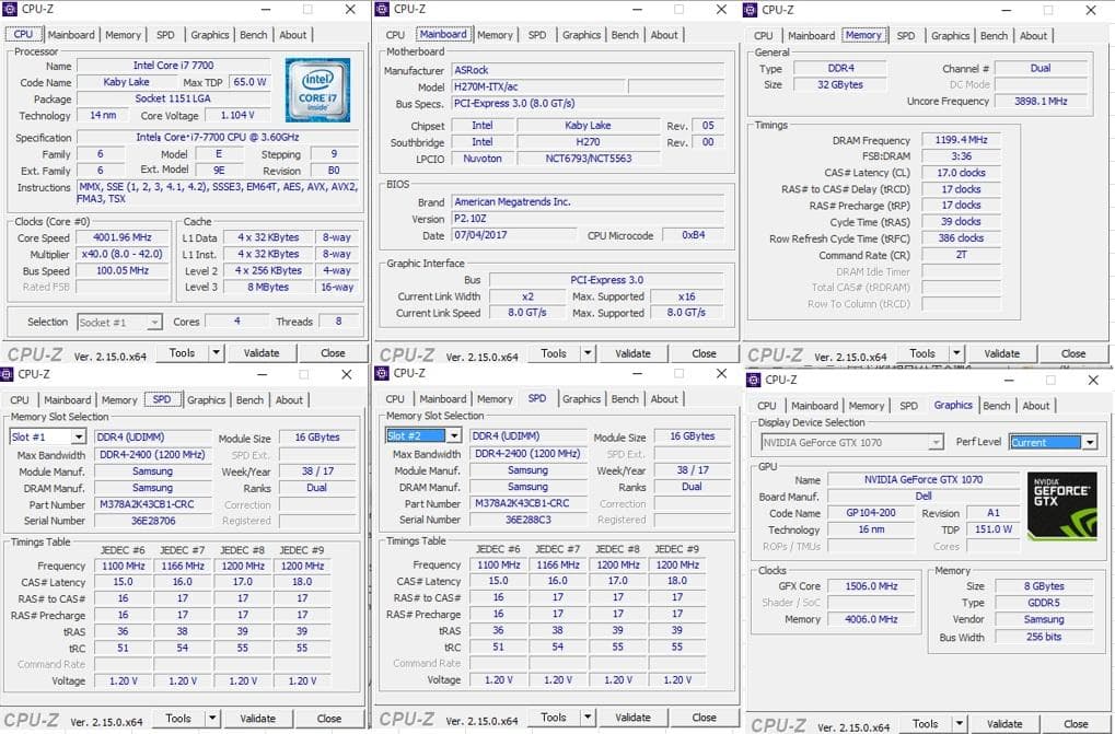 は*る様 BTO PC i7-7700/ GTX1070/ 32GB/ Mini