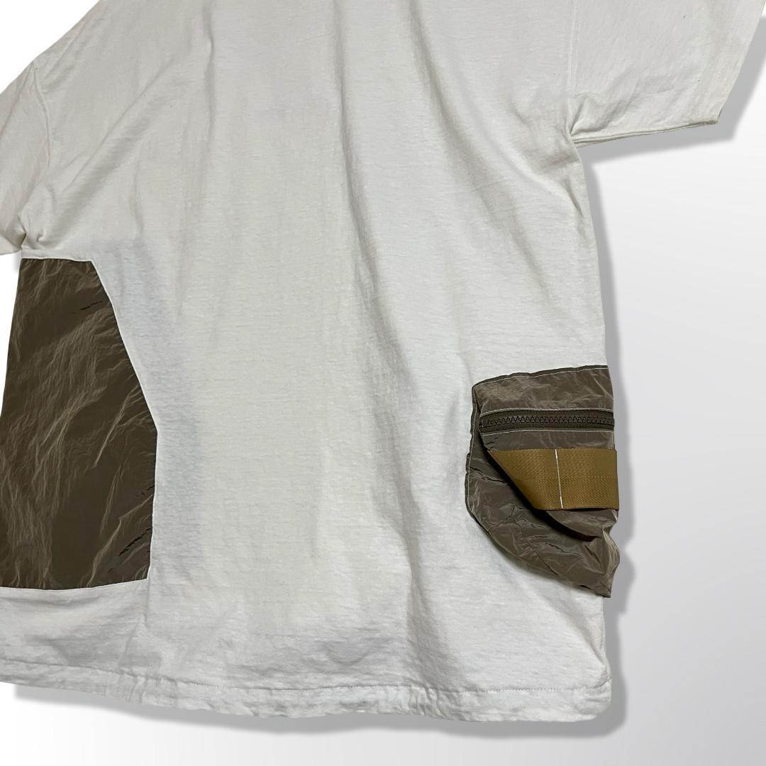 レミレリーフ ブリーフィング コラボ Tシャツ 異素材ポケット ビッグサイズ