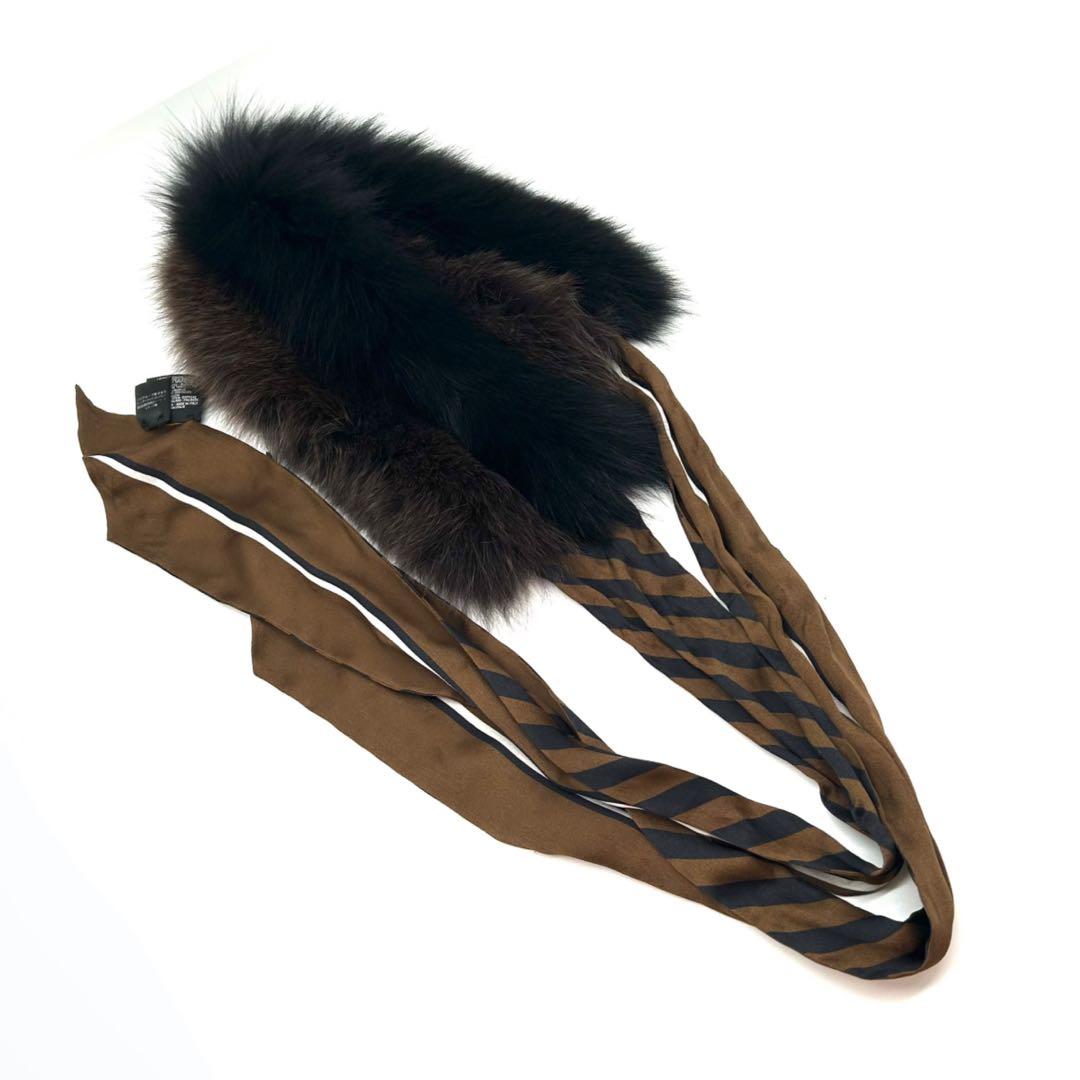 FENDI フェンディ　ストール　ファー　スカーフ　ショール　ティペット