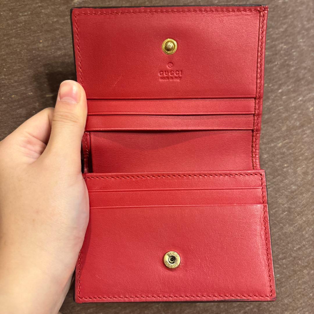 Gucci 二つ折り財布 チェリー装飾