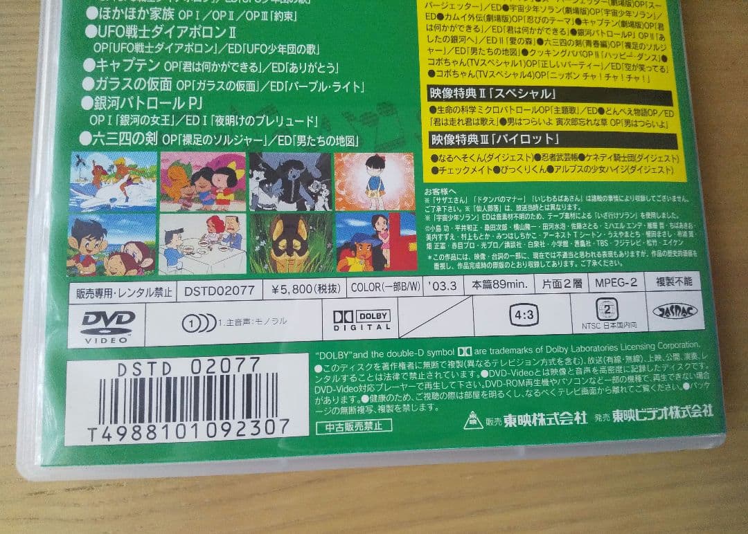 DVD エイケンTVアニメ主題歌大全集