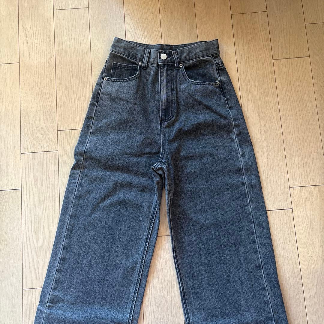 TWWデニム 2(g+c) 骨格ウェーブ xxs/s アッシュグレー