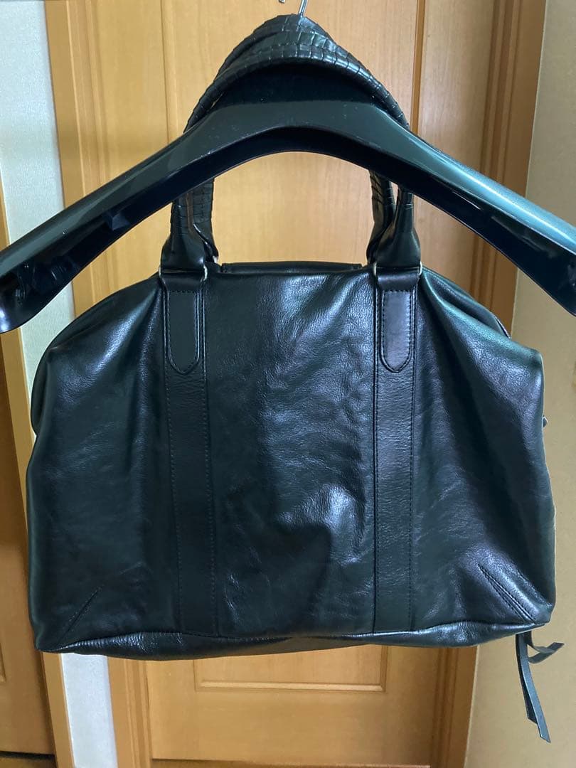 ANN DEMEULEMEESTER ボストンバッグ レザー 黒
