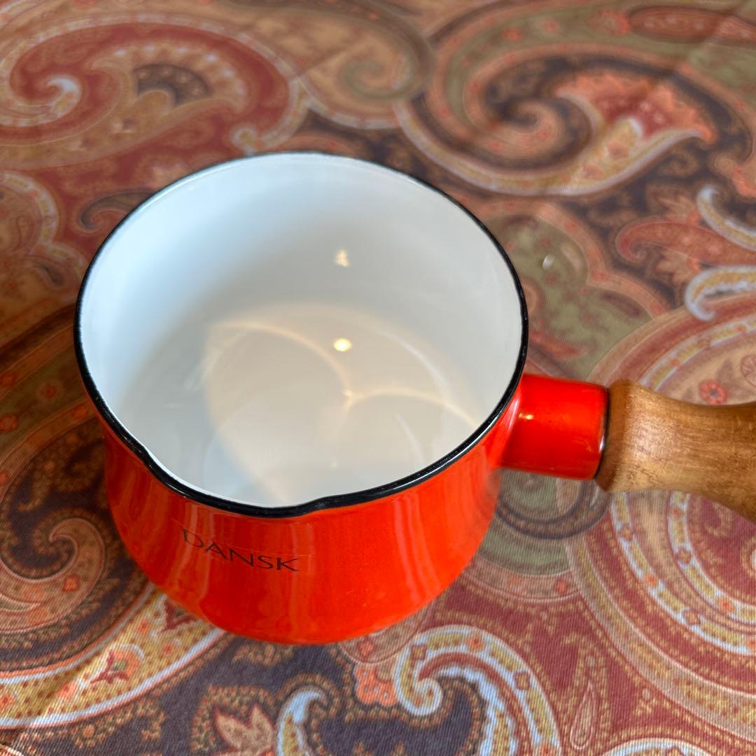 172◆DANSK 9.5cm片手鍋 木製ハンドル　バターウォーマー　ソースパン
