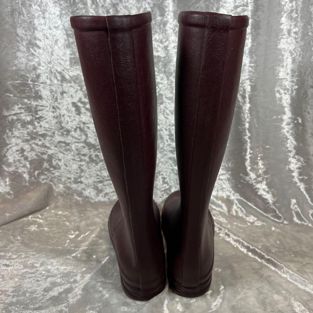 【美品】LE CHAMEAU⭐︎レインブーツ⭐︎24cm EUR37⭐︎ワインレッド