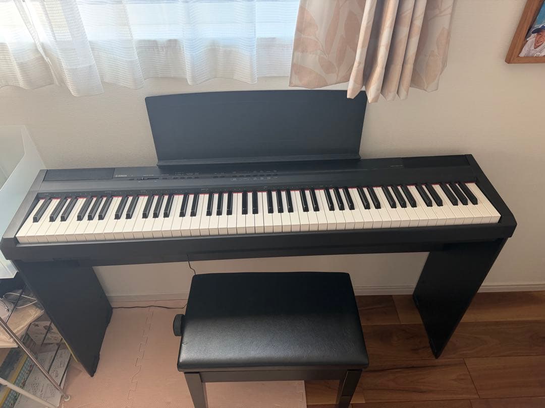 【手渡し限定・五反田】ヤマハ 電子ピアノ P-105 スタンド・椅子セット