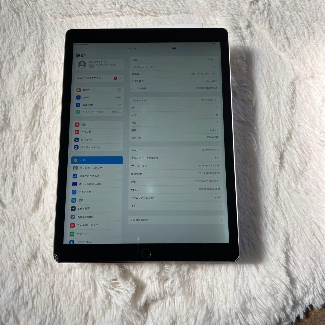 【早い者勝ち】iPad Pro 12.9 128GB 【すぐ発送】【付属品】