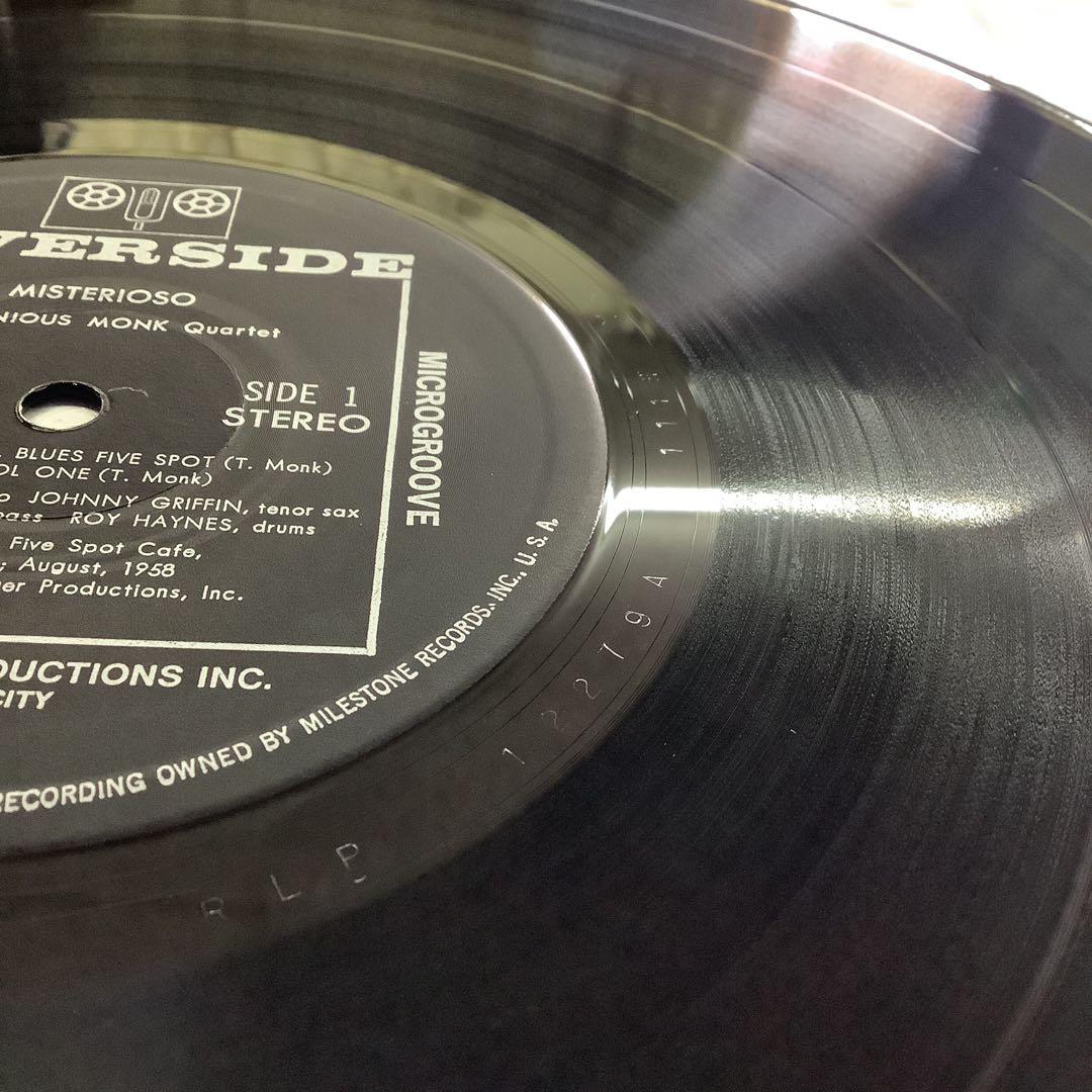 輸入盤LPレコード　Thelonious Monk / Misterioso