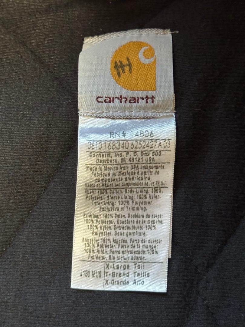 p*a様 Carhartt フード付きジャンパー グレー