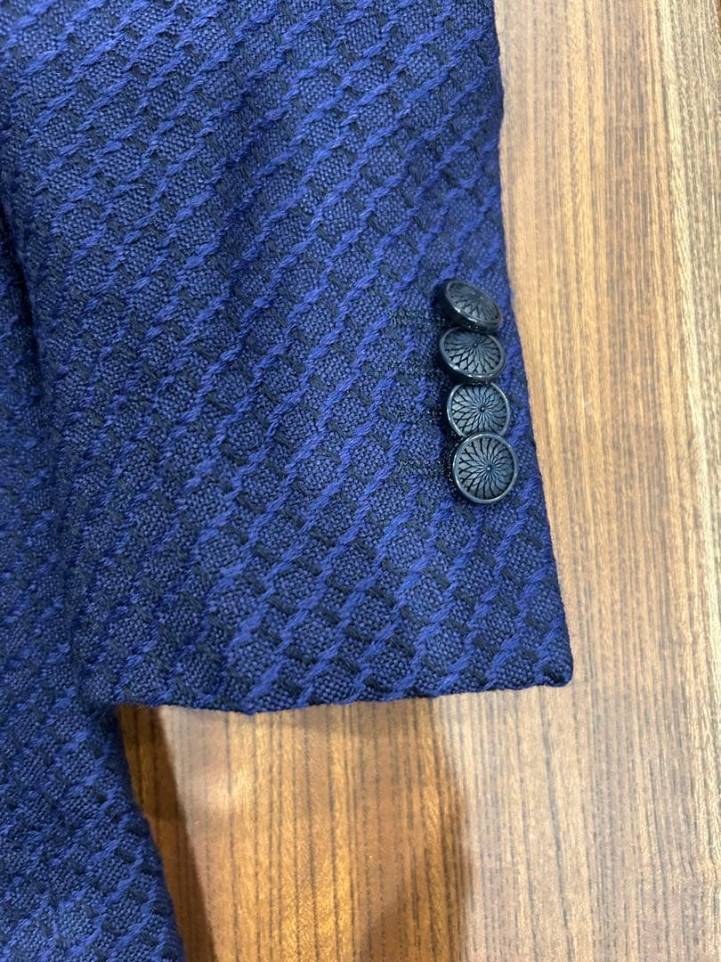 美品　タリアトーレ　ネイビー ニット　ジャケット