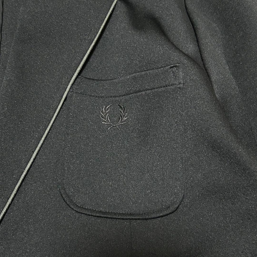 FRED PERRY テーラードジャケット ジャージ生地 ストレッチ素材 洗える