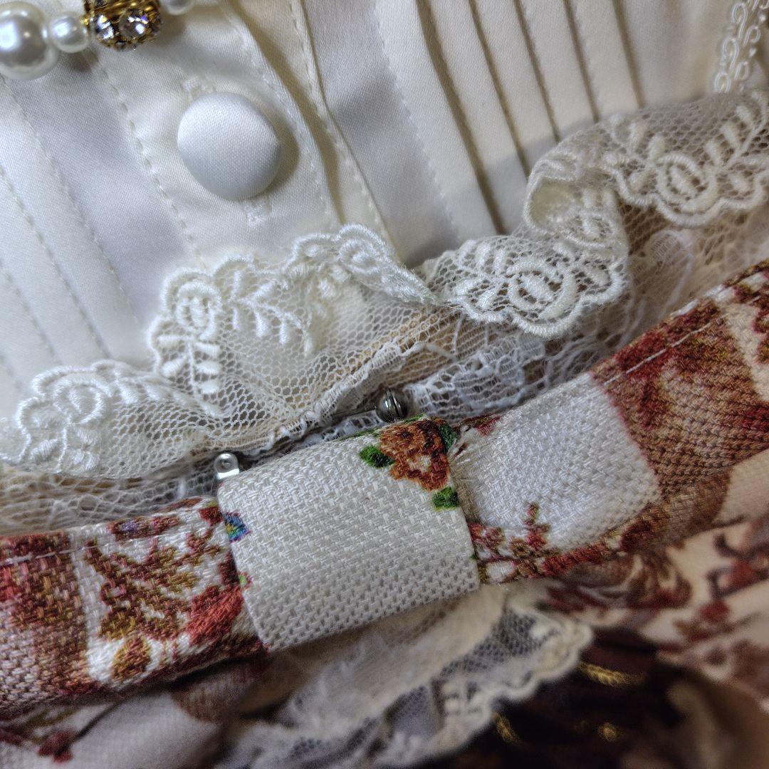 【美品】 BABY 〜古城に眠る秘密の部屋〜柄 JSK ヘッドドレス ブラウン