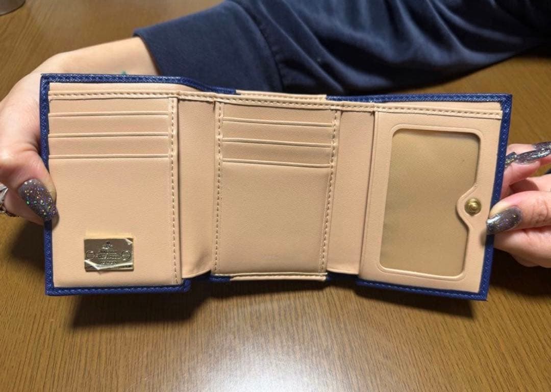 Vivienne Westwood　財布　三つ折り ブルー 青
