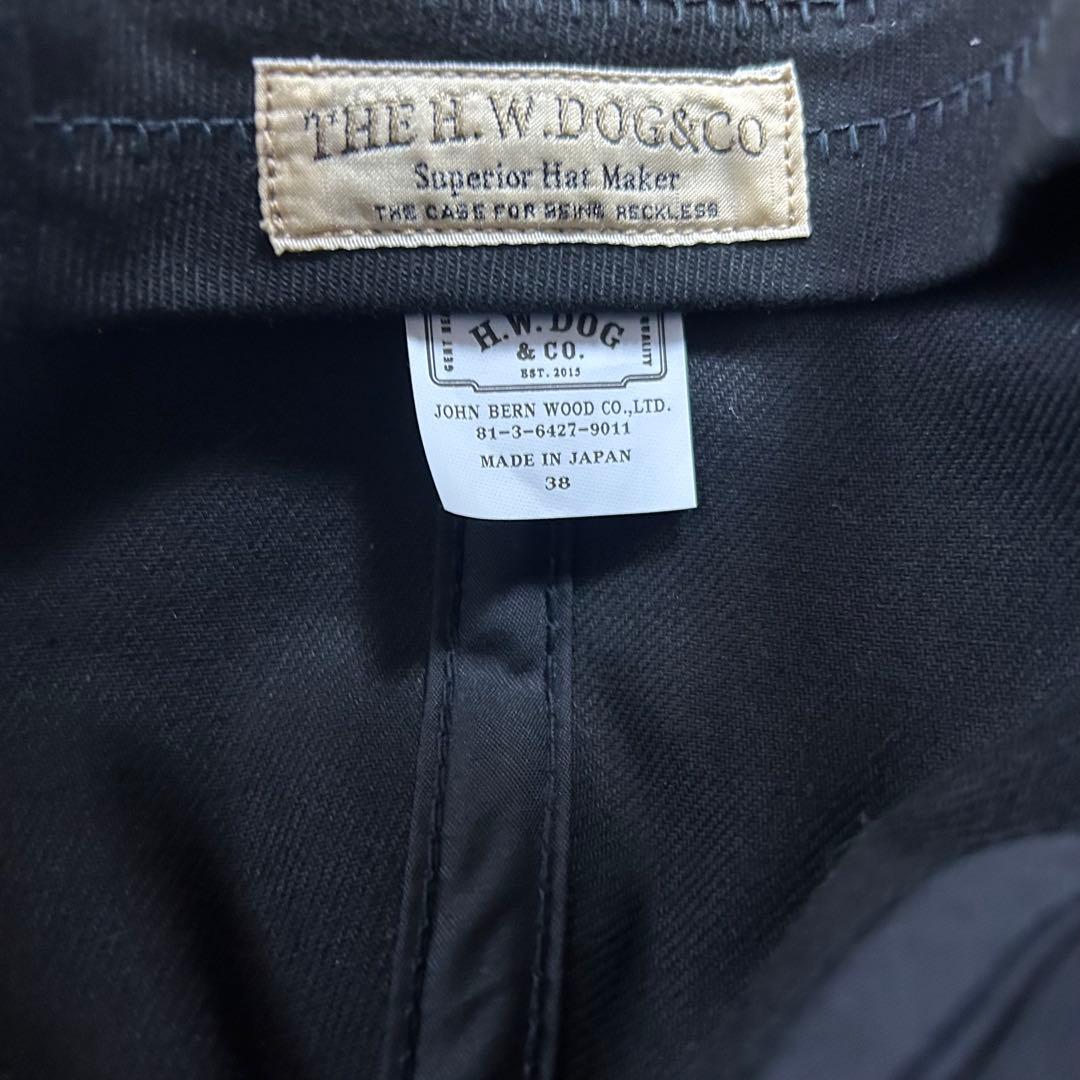 H.W.DOG & CO. ブラック ワークキャップ
