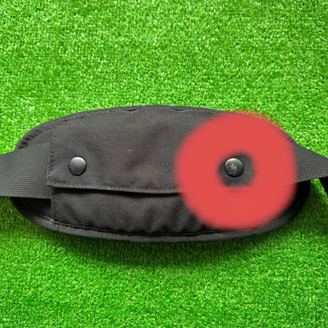 美品 Huggo ハグー ヒップシート 巾着付き ウエストポーチ 黒 ナイロン