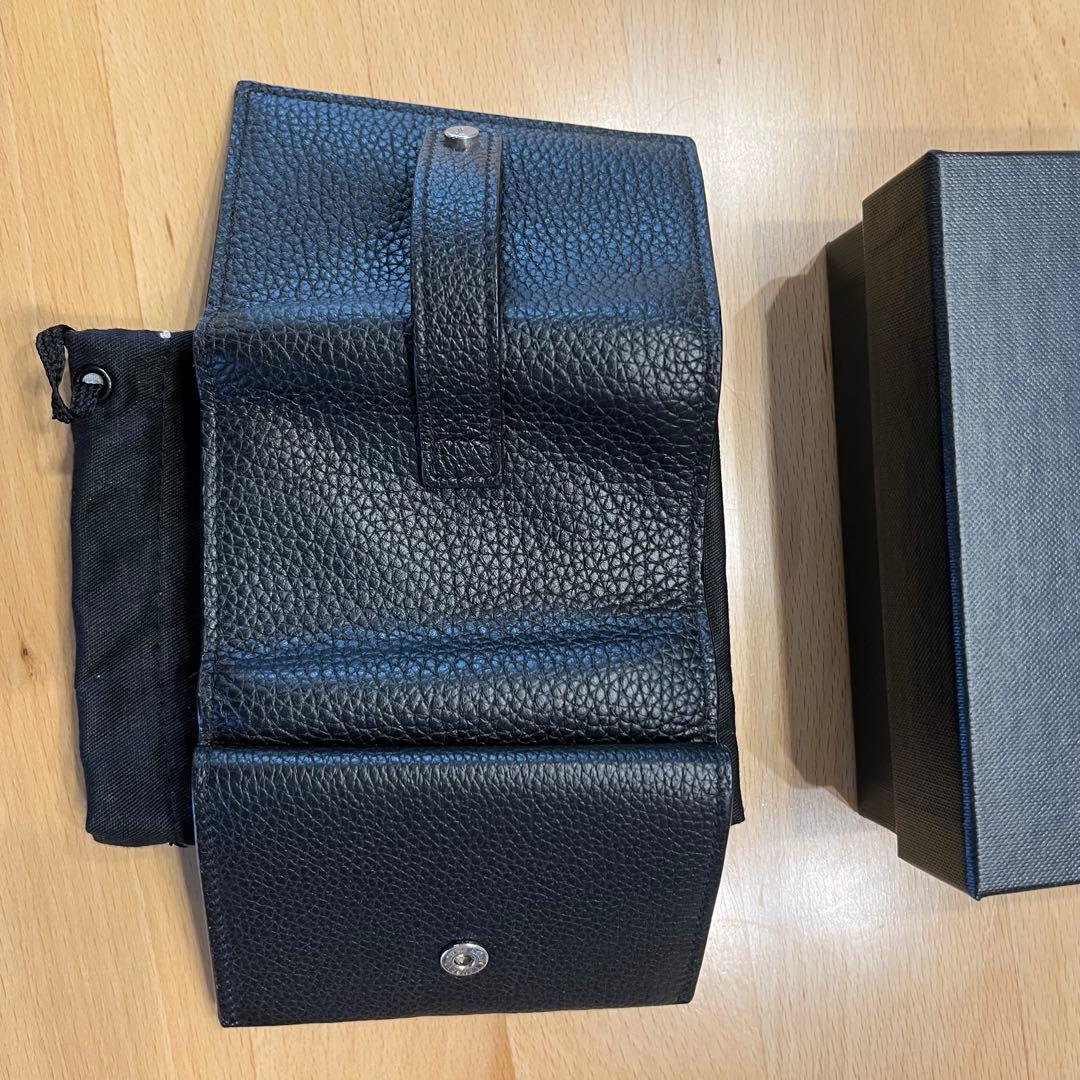 サンローラン YSL SAINT LAURENT ブラック三つ折り財布　正規品